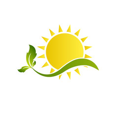 Sunshine logo. Vector graphic illustration