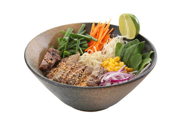 japanese dish ingredients vegetables in a bowl