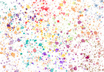 Abstract watercolor brush spatter bot digital art painting soft focus for texture background