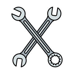 wrench keys tools crossed
