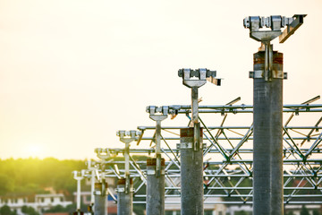 Automatic rotating solar photovoltaic bearing close-up