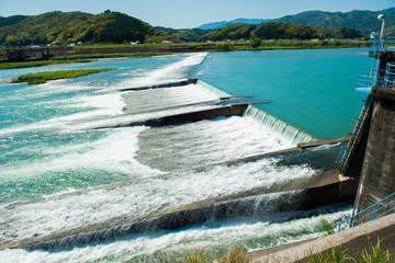 仁淀川　八田堰