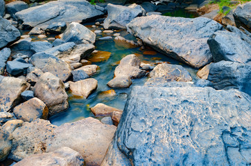 Namtok Tat Ton Popular summer destinations and is the best waterfall in Chaiyaphum, Thailand.Tat Ton National Park.Waterfalls with natural stone view, people come to travel in the summer a lot.