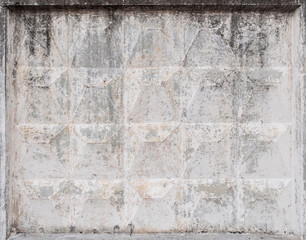 Fragment of a concrete fence. Peeling concrete fence. Peeling concrete wall. Background.