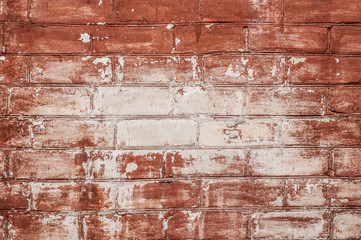 red vintage bricks wall background backdrop wallpaper