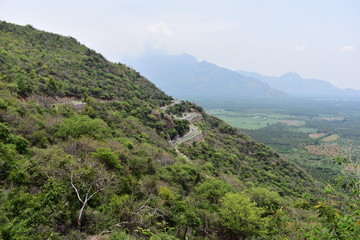 Fototapeta na wymiar Bodi Mettu - The highest peak in South India