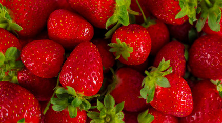 strawberry macro background close up