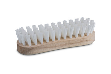 Clothes cleaning brush isolated on white