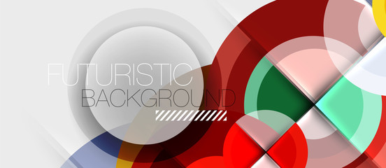 Geometric design abstract background - circles