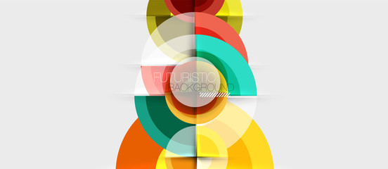Fototapeta premium Circular geometrical design template
