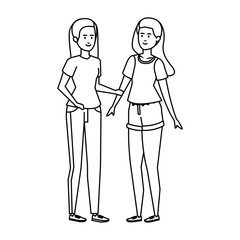 beautiful and young girls characters