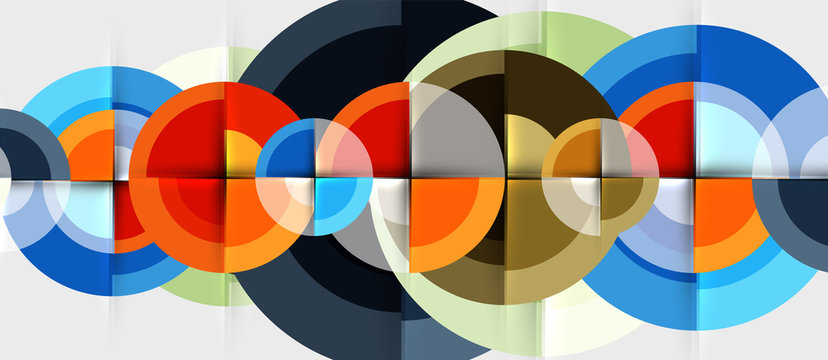 Circular geometrical design template © antishock