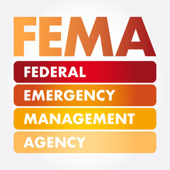 FEMA - Federal Emergency Management Agency acronym, concept background