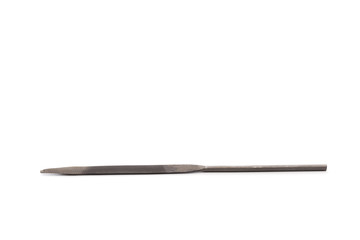 Needle files - working tool on a white background. Place for text