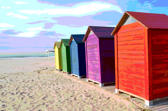 beach huts