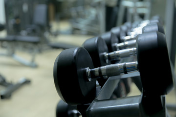 Fitness equipment in the fitness room