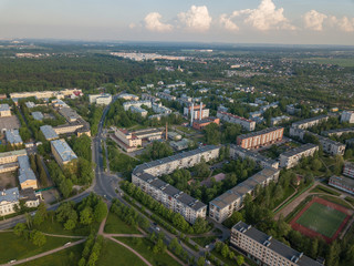 Fototapeta na wymiar Peterhof - aerial