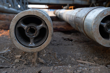 pipe tool for drilling under the influence of the flow of drilling mud with the impeller. vintur