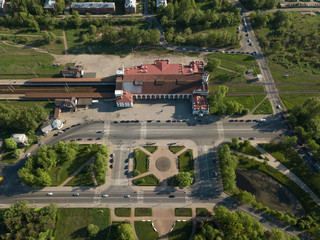 New Petergof railway station - aerial