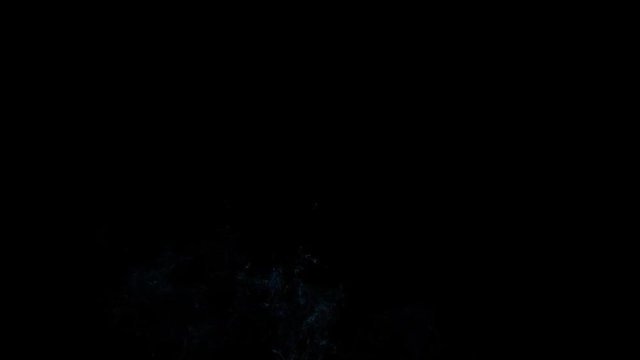 Beautiful fast blue smoke comet moves in a circle 4 in 1