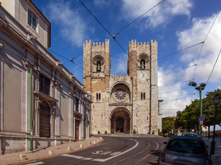 Lisbon Cathedral or Se de Lisboa aka Santa Maria Maior Church, Portugal. Main church of Lisbon, and the only one in Romanesque style in the city