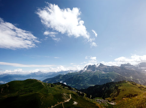 View of the Alps