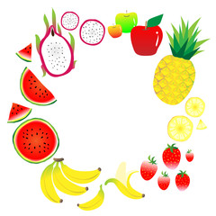 vector fruit , summer fruit