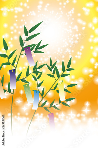 無料背景素材 七夕祭り 竹飾り キラキラ 星屑 天の川 夏 Background Wallpaper Vector Illustration Design Image Japan China Asia Free Size 背景 壁紙 ベクター イラスト デザイン 無料 無料素材 バックグラウンド フリー素材 イメージ 和風素材