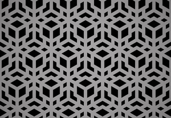 Abstract geometric pattern. A seamless vector background. Black ornament. Graphic modern pattern. Simple lattice graphic design