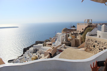 Fototapeta premium view of santorini greece