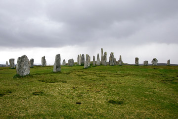 Callanish Standing Stones Steinkreis auf der Insel Lewis in Schottland