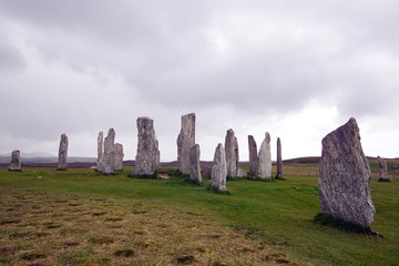 Callanish Standing Stones Steinkreis auf der Insel Lewis in Schottland