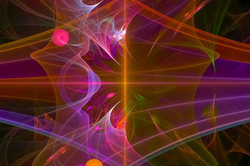 abstract digital fractal fantasy design