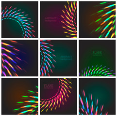 Multicolor light effects set