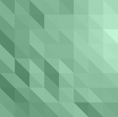 Green abstract low poly triangles background