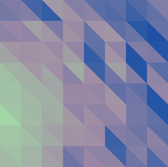 Blue abstract low poly triangles background