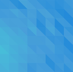 Fototapeta premium Blue abstract low poly triangles background