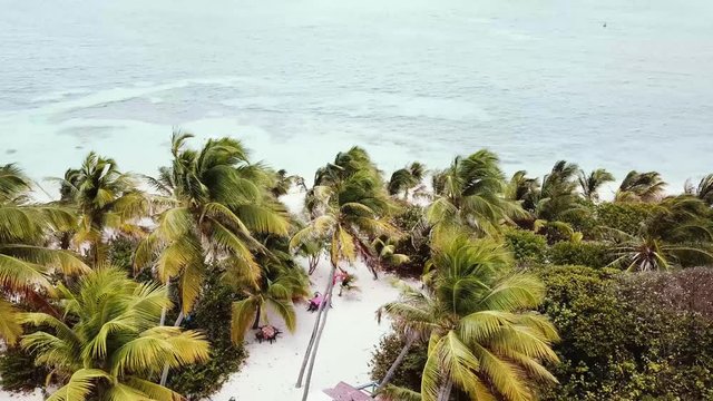 incredible drone footage of amazing anse michel beach near cap chevalier in Martinique,  carribbean island