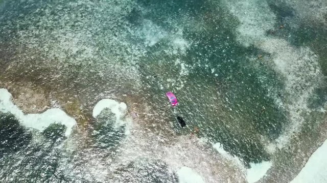 incredible drone footage of amazing anse michel beach near cap chevalier in Martinique,  carribbean island