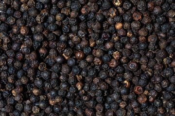 dry black pepper background