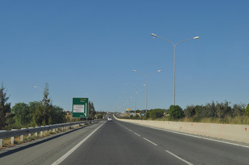 The beautiful landscape highways road