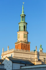 Fototapeta na wymiar Architecture details on the Main Square in Poznan, Poland.