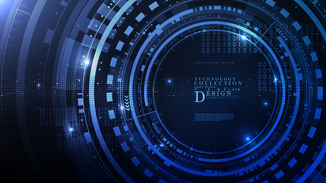 Technology abstract digital system illumination background template copy space vector