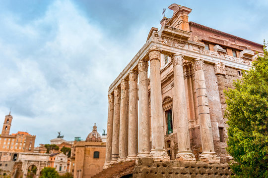 Temple of Antoninus and Faustina in Roman Forum