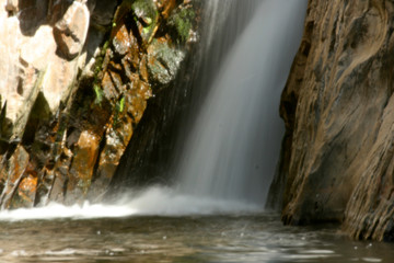 waterfall detail with long exposure