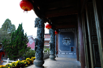 Dali Confucian Temple in the ancient city of Dali, old town of Dali, Yunnan, China. Dali, Yunnan,...