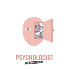 Psychologist vector icon