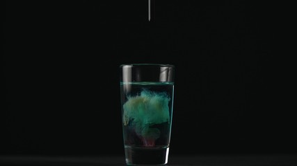 Close up shot on alcoholic cocktails