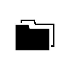 File Folder, Documents Storage Flat Vector Icon