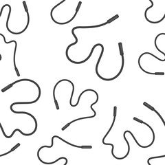 Vector icons skipping rope seamless pattern on a white background.